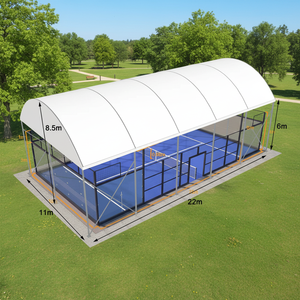 Configuration parfaite pour les terrains de padel, gazon artificiel, clôture, système fixe, construction durable en acier galvanisé de luxe - Product Image 1