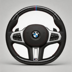 Volante Deportivo DHSMT Original de Fibra de Carbono Real de 3 Brazos y 30 mm de Diámetro para G20/G30/G32/G42/G80/G82/G02 X1/X3/X5 M-Sport - Product Image 2