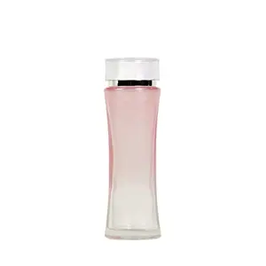 Nuevo color personalizado 120ml vidrio 4oz bomba botella de loción vacía rosa con los más populares