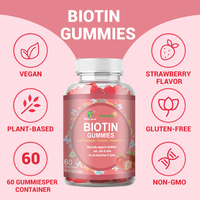 Gommes pour la peau et les ongles Neocell Super Collagène avec vitamine C et biotine Saveur de fraise 60 Gommes végétaliennes à la biotine