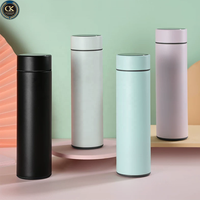 Bouteille d'eau intelligente de 480 ml avec affichage de la température LED, thermos en acier inoxydable, gourde isotherme anti-fuite