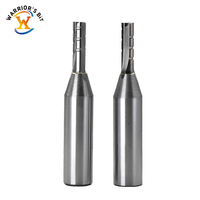 Mata Bor Presisi Kecepatan Tinggi Warrior's Bit TCT Carbide Tipped dengan Shank 1/2 inci, 3 Flute, Chipbreak Rougher Bit untuk Kayu ODM OEM