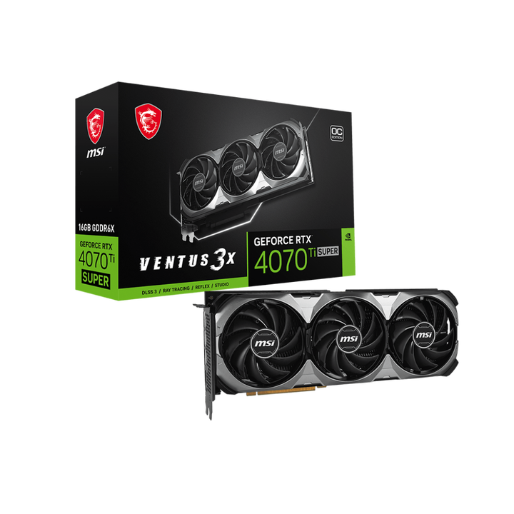 2024新しいMSI RTX 4070 Ti SUPER 16G VENTUS 3XOC密閉型パッケージ 