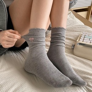 Calzini Personalizzati da Donna a Metà Polpaccio con Glitter, Eleganti e Casual per Uso Quotidiano, Calzini alla Moda con Motivo a Coste, Comodi e Lavorati a Maglia - Product Image 4