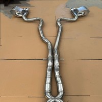 Section arrière Mercedes-Benz W464 G63 4.0t GLC43 AMG avec six sorties latérales et soupapes OEM compatibles avec les downpipes d'échappement personnalisés