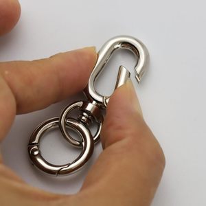 Chất lượng cao mạ kim loại hợp kim kẽm Dây đeo kết nối móc khóa phần cứng O vòng móc cho chuỗi túi ví - Product Image 5