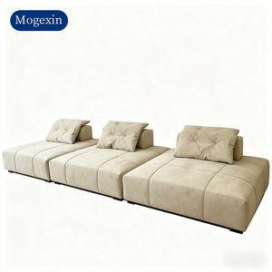 Modern Minimalist Modular Sectional <b>Sofa</b> Soft Velvet Tufted Living Room <b>Sofa</b> Set with Removable Pillows - Product Image 6