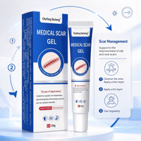 Gel cicatrisant médical efficace 20g à l'extrait végétal, prêt à l'emploi, pour la réparation douce de la peau après interventions chirurgicales, brûlures, acné, vergetures et soins des cicatrices