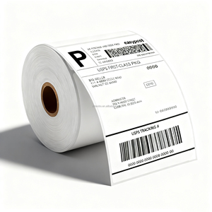 Nhà Sản Xuất Mã Vạch Dính Thân Thiện Với Môi Bền <span class=keywords><strong>4X6</strong></span> Mạnh Mẽ Dính Trực Tiếp Nhiệt Cuộn Vận Chuyển Văn Phòng Sticker Giấy Nhãn - Product Image 2