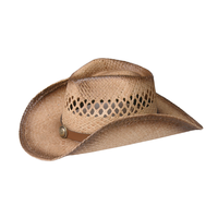 Chapeau de cowboy américain à la mode, chapeau de cowboy coloré unisexe à large bord pour l'extérieur