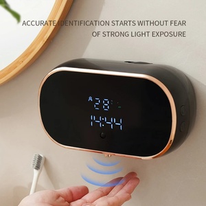 Nouveaux distributeurs automatiques de savon mousse pour salle de bain, machine à laver les mains intelligente avec charge USB, deux couleurs, en matériau ABS - Product Image 4