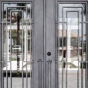 Porta d'Ingresso a <span class=keywords><strong>Doppia</strong></span> <span class=keywords><strong>Anta</strong></span> in Ferro Battuto per Villa di Lusso, Ingresso Principale Esterno - Product Image 4