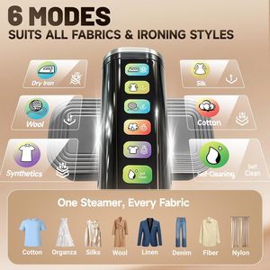 Défroisseur Vapeur Portable Pliable avec Réservoir d'Eau de 220 ml, Chauffage Rapide en 10s, Affichage Numérique pour Voyage - Product Image 3