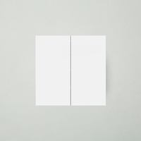 Interrupteur à bouton poussoir mural électrique 10A 1 voie 86*86mm standard UE/Royaume-Uni pour le contrôle de l'éclairage