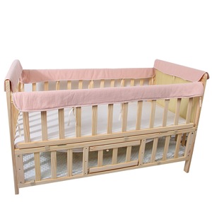 100% Cotton Durable Anti Mold <strong>Crib</strong> <strong>Bumper</strong> with Good Sweat Absorption Fabric for Sensitive Skin Infant Bed Guard Application - Product Image 4