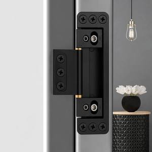 Bisagra Oculta Ajustable 3D de 120x37mm, Bisagra Invisible de un Solo Lado para Puerta, 50kg, Aleación de Zinc Negro Mate para Puerta Interior de Madera - Product Image 4