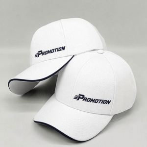 Casquette de baseball structurée à 6 panneaux en sergé avec broderie de logo personnalisée OEM, casquette snapback pour sports de plein air, promotion d'équipe, couvre-chef promotionnel - Product Image 2