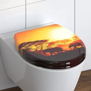 Couvercle de siège de toilette pour femme à fermeture douce, design moderne 2023, en matériau UF, nouvelle taille standard, garantie 3 ans - Product Image 2