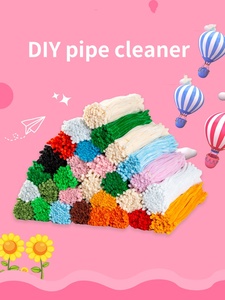 Chất lượng cao đầy màu sắc Len cảm thấy ống sạch hơn 6mm Chất tẩy rửa đường ống cho nghệ thuật làm sạch đường ống thủ công - Product Image 3