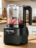 Robot culinaire Anbolife New 1.0L, hachoir portable rechargeable avec batterie 2000mAh pour légumes, viande, noix, aliments pour bébés