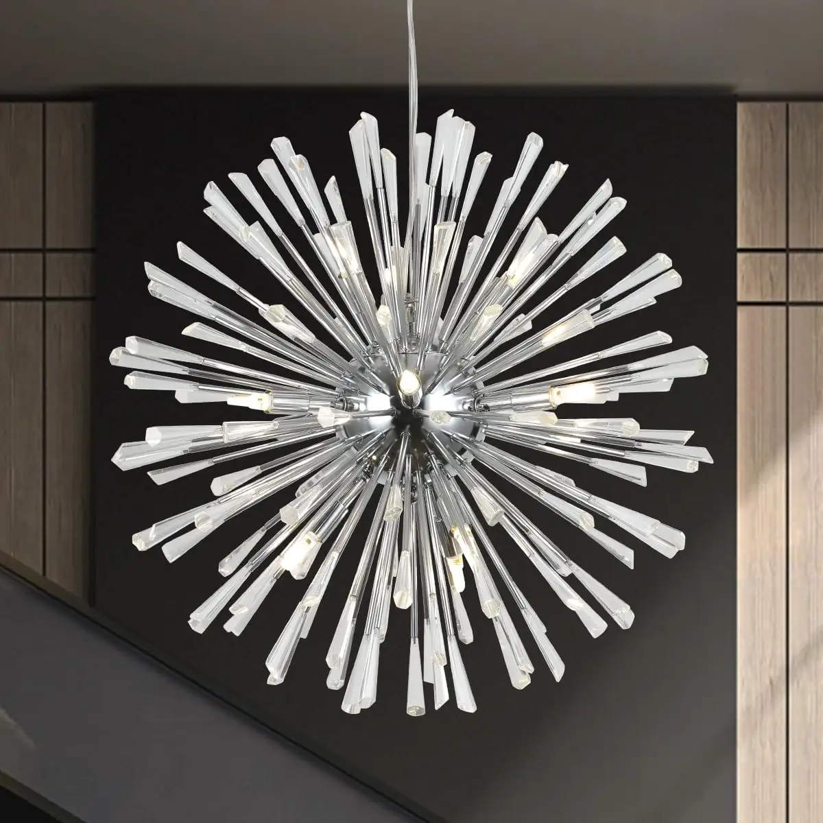 Luxury Chandelier Lighting Modern Nordic Spark Ball LED Chandelier Dandelion hedgehog LED Creative Candle Pendant Light