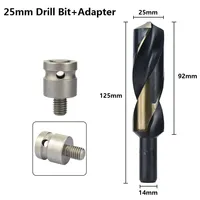 Foret hélicoïdal HSS à tige réduite, diamètres 14, 16, 18, 20, 22, 25 mm, pour perçage de métaux