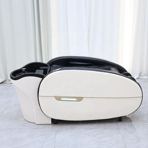 Fauteuil de massage électrique moderne pour salon, en cuir synthétique, avec fonction de lavage automatique, équipement de spa capillaire pour massages - Product Image 2