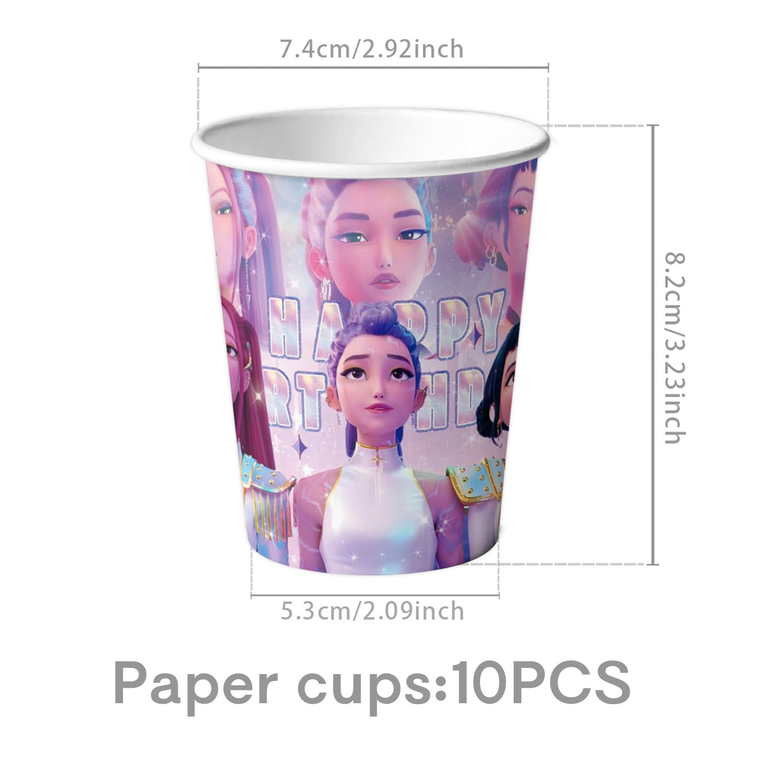 Colorful-10pcs paper cups