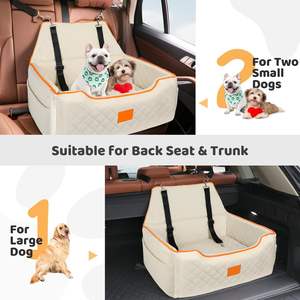 Asiento de coche de lujo personalizado para perros, elevador para mascotas, cama de viaje impermeable para perros, transportador de mascotas de seguridad con asa para gatos, OEM disponible - Product Image 4