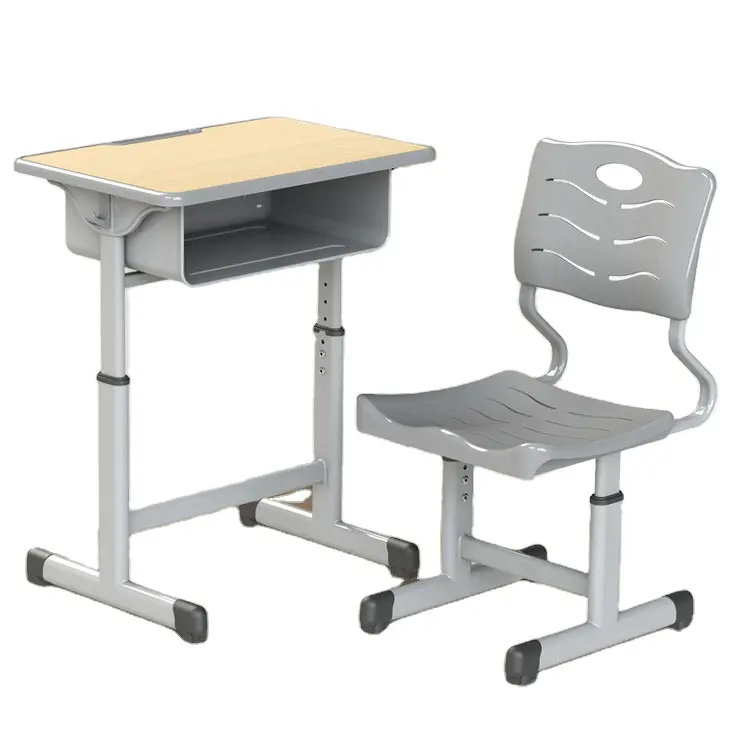 Hottest sale classroom furniture student desk kids school chair with desk tutoring class training table student use children use