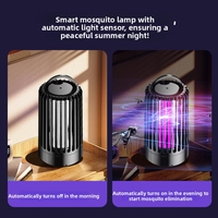 Nouvelle Arrivée Lampe Anti-Moustiques Intelligente à Détection de Lumière, Version USB avec Câble de Données de 3m, Lampe Tue-Moustiques