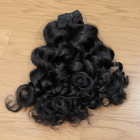 Cheveux bouclés birmans 100 % naturels, bruts, indiens, Remy, ondulés, vierges, en lots, double trame, bouclés naturels