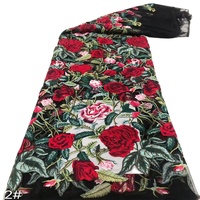 Vente directe usine – Nouveau style – Tissu en dentelle souple et tendance en maille de nylon et polyester de haute qualité, broderie soluble dans l'eau