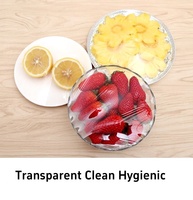 Film étirable en PVC transparent haute brillance, résistant à l'humidité, de qualité supérieure, pour l'emballage alimentaire, taille et logo personnalisés, 45 cm * 300 m