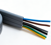 TVVBPG PVC-isoliertes, stahlverstärktes Flachseil für Aufzüge, Kupfer-Hochzugkabel mit Anti-EMI-Schutz für Aufzugssteuerung