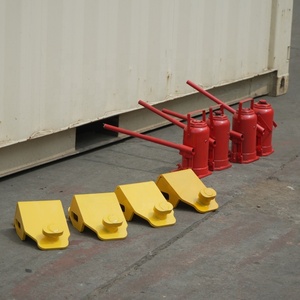 Dongkrak Botol Hidrolik Baja Portabel 32 Ton untuk Mengangkat Kontainer Kaku dengan Tinggi Angkat 31cm Set Roda Tanpa Rem - Product Image 2