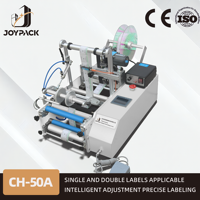 Machine d'étiquetage de bouteilles rondes semi-automatique de haute précision JY-50A, précision ±0,5 mm, étiqueteuse de bureau