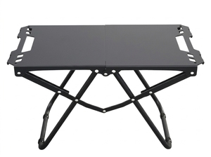 <span class=keywords><strong>Table</strong></span> de camping pliante tactique d'extérieur en acier au carbone, légère, portable, pour pique-nique, cuisine en plein air, mobilier d'extérieur - Product Image 2