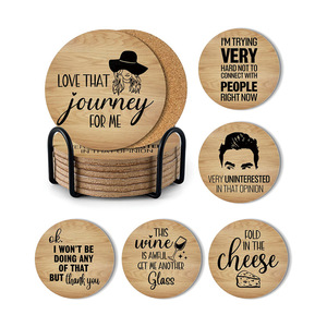 Posavasos <span class=keywords><strong>de</strong></span> Madera Aislantes, Juego <span class=keywords><strong>de</strong></span> 6 Piezas, Impresión UV, Decoración <span class=keywords><strong>para</strong></span> Oficina, Fiestas, <span class=keywords><strong>Mesa</strong></span> <span class=keywords><strong>de</strong></span> Café, Personalizables, Retro, <span class=keywords><strong>de</strong></span> <span class=keywords><strong>Corcho</strong></span> - Product Image 5