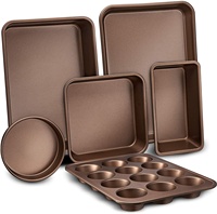 Vente en gros de moules à pâtisserie en acier au carbone antiadhésif, moule à pâtisserie rond rectangulaire personnalisé, plateau de cuisson de cuisine, moule à biscuits, moule à cupcakes pour four