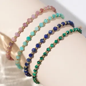 Go2boho Summer Special Friendship Adjustable Chain Delicate Natural Semi-Precious Stone Women's Beaded Bracelets