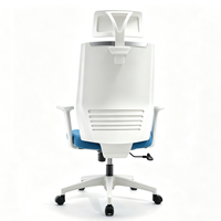 Chaise de bureau ergonomique moderne à dossier haut réglable et pivotante, avec support lombaire, en tissu durable, pour bureau, atelier et chambre