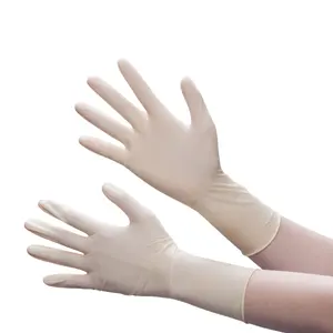 Non-slip Grip Lab Factory Exam Cleanroom Powder Free 9/inch Inch 100% BGD Bagged Natural Latex Glove