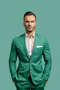 Men's Premium 2 Piece Formal <b>Suit</b> Set Featuring Stylish Blazer and Matching Pants for Office Wear Wedding Party and Professional - Product Image 2
