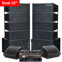 Système de sonorisation personnalisé INSIGAI, haut-parleurs professionnels complets, double subwoofer de 10, 12, 15, 18 pouces, enceintes actives et passives en ligne