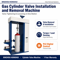 Machine de vissage automatique des vannes de bouteilles de gaz GPL Honghui avec contrôle du couple et contrôleur programmable pour l'assemblage/démontage
