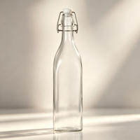 Botella de Bebidas de Vidrio de Diseño Moderno Sellada, a Prueba de Fugas y Reutilizable, de Gran Capacidad para Viajes, Hogar y Fiestas