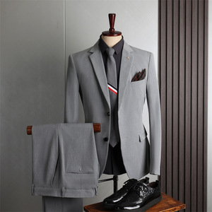 Costumes de grande taille en gros, nos saisons, décontractés, business, coupe ajustée, costumes de mariage pour hommes - Product Image 2