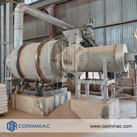 Séchoir rotatif automatique haute sécurité en acier inoxydable CORINMAC pour le séchage de la mastic mural, de la colle à carrelage et des grains, à chauffage électrique