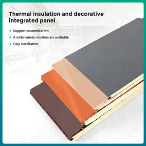 Panneaux muraux isolants en acier écologiques à prix d'usine, panneaux sandwich métalliques, nouveau meilleur matériau de construction, imperméable et ignifuge - Product Image 2